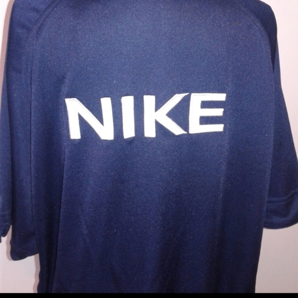 Vintage 90s Nike Basketball Shooting Warm Up Zip Jacket Jersey Shirt spell out L - Picture 4 of 7